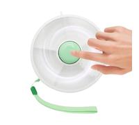 Snack Spinner - Organizador giratorio para aperitivos con múltiples compartimentos, plato giratorio de polipropileno transparente para patatas fritas, nueces, dulces y aperitivos de fiesta, bandeja de