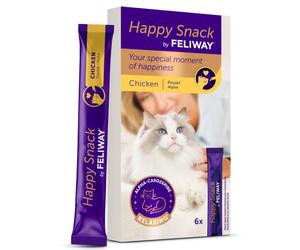 Snack tranquilizante de pollo para gato - Happy Snack Feliway - Cantidad: 6 unidades