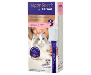 Snack tranquilizante de salmón para gato - Happy Snack Feliway - Cantidad: 24 unidades