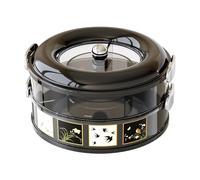 Snack Tray - Vintage Food Platter, Divided Serving Organizer | ABS Pet Material Build, Multi Section Storage Layout, Veggies Fruits Nuts Treat Display Solution Picnic Party House Home Use