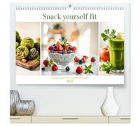 Snack yourself fit - Energy boost with superfood snacks (High Quality Premium Wall Calendar 2027 DIN A2 landscape),CALVENDO 12 Month Wall Calendar: Healthy and delicious superfood snacks
