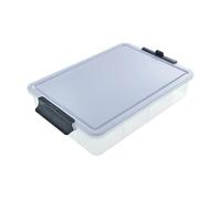Snacklebox Build-a-Board de Farberware con tapa de plástico para tabla de cortar con cierre, almacenamiento portátil para embutidos con 7 compartimentos, 32 cm