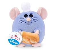 Snackles Disney Peluche de 20 cm (Remy & Baguette) de ZURU: Peluche Ultra Suave con Accesorio de Snack. Coleccionable tierno para niños, preadolescentes, Adolescentes y Fans de Disney