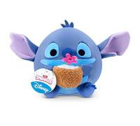 Snackles Disney Peluche de 20 cm (Stitch & Coconut Water) de ZURU: Peluche Ultra Suave con Snack. Coleccionable tierno para niños, preadolescentes, Adolescentes y Fans de Disney.
