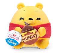 Snackles Disney Peluche de 20 cm (Winnie The Pooh & Honey) de ZURU: Peluche Ultra Suave con Snack. Coleccionable tierno para niños, preadolescentes, Adolescentes y Fans de Disney