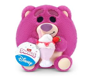 Snackles Disney Pixar Toy Story Lotso & Batido de Fresa Peluche 20 cm de ZURU - Peluche Ultra Suave Coleccionable con Accesorio de Snack, Regalo para Niños y Fans de Disney