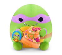 Snackles 35 cm Plush Teenage Mutant Ninja Turtles Edition by ZURU, Cuddly Squishy Comfort Plush with Teenage Mutant Ninja Turtles Theme and Pizza Snack Accessory (Donatello)