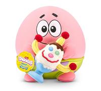 Snackles Peluche de 35 cm de Personaje Bob Esponja de ZURU, Peluche con Accesorio de Snacks (Patrick Star)