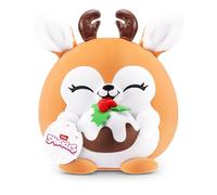 Snackles Peluche navideño de 20 cm Serie 2 de ZURU, Peluche con Accesorio de Snacks (Frosty)