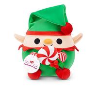 Snackles Peluche navideño de 20 cm Serie 2 de ZURU, Peluche con Accesorio de Snacks (Jingle)
