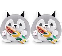 Snackles Serie 1 Ola 2 Husky (Subway), Juguete Sorpresa Suave 35 cm (Paquete de 2)