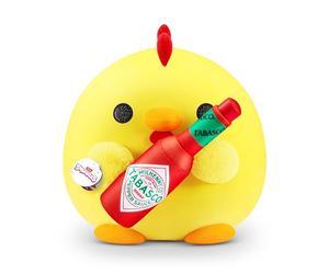 Snackles Serie 1 Onda 2 Pollo (Tabasco), Sorpresa Mediano Suave, 35 cm, Coleccionable con Marcas Reales