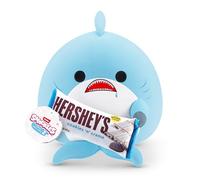 Snackles Serie 2 de 35 cm Snackle de ZURU muñeco blandito y achuchable de Peluche 35 cm con Accesorio de Snack de Marca, Shark (Hershey, Cookie n Cream)