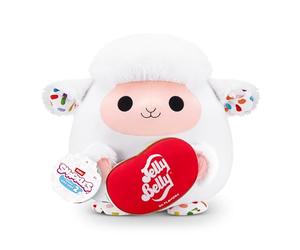 Snackles Serie 2 de 35 cm Snackle de ZURU muñeco blandito y achuchable de Peluche 35 cm con Accesorio de Snack de Marca, Lamb (Jelly Belly)