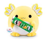 Snackles Serie 2 de 40 cm (Leon) de ZURU muñeco blandito y achuchable de Peluche de 40 cm con Accesorio de Snack de Marca con Licencia