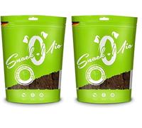 SnackOMio - Snack Premium para Perros - tiernas Tiras de Carne de venado, sin Cereales, 1 Pack (1 x 125g) (Paquete de 2)