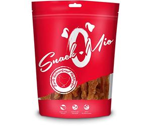 SnackOMio - Snack Premium para Perros - tiernas Tiras de Filete de pechuga de Pollo, sin Cereales, 1 Pack (1 x 500g)