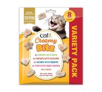 Snacks Catit Creamy Bitz Pack Variado, 8 x 12 g