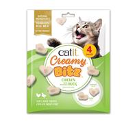 Snacks Catit Creamy Bitz Pollo con Pato, 4 x 12 g