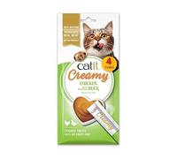 Snack líquido de pollo y pato para gato - Catit Creamy - Cantidad: 4 x 10 g