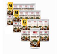Snacks de algas marinas para barbacoa coreana CHOI's 1 (Daechun) - Paquete de 20 unidades - Keto, sin gluten, alto en fibra, paquete de 3