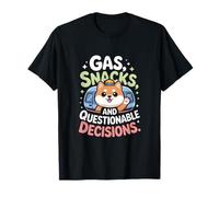 Snacks De Gas Y Decisiones Cuestionables Shiba Camper Camiseta