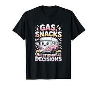 Snacks De Gas Y Decisiones Cuestionables Shiba Camper Camiseta