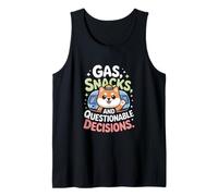 Snacks De Gas Y Decisiones Cuestionables Shiba Camper Camiseta sin Mangas