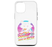 Snacks Make Me Nicer Funny 80s 90s Raccoon Retro Meme Animal Carcasa para iPhone 12/12 Pro