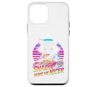 Snacks Make Me Nicer Funny 80s 90s Raccoon Retro Meme Animal Carcasa para iPhone 12 Mini