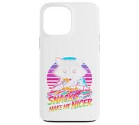 Snacks Make Me Nicer Funny 80s 90s Raccoon Retro Meme Animal Carcasa para iPhone 13 Pro MAX