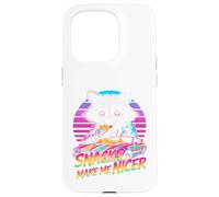 Snacks Make Me Nicer Funny 80s 90s Raccoon Retro Meme Animal Carcasa para iPhone 15 Pro