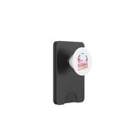 Snacks Make Me Nicer Funny 80s 90s Raccoon Retro Meme Animal PopSockets PopWallet para MagSafe