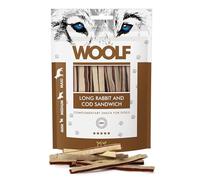 Snacks Naturales para Perros | Sándwich Largo De Conejo + Bacalao Sin Conservantes | Chuches Perros Naturales - Dog Treats Saludables con Omega 3 Y Vitaminas | 100g