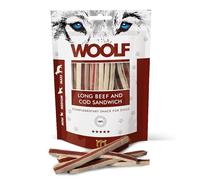 Snacks Naturales para Perros | Sándwich Largo De Ternera + Bacalao Sin Conservantes | Chuches Perros Naturales - Dog Treats Saludables con Omega 3 Y Proteínas | 100g