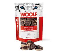 Snacks Naturales para Perros | Sushi De Ternera + Bacalao Sin Conservantes | Chuches Perros Naturales - Dog Treats Saludables con Omega 3 Y 6 para Pelo Brillante Y Fuerte | 100g | WOOLF