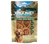 Snacks para Perro (Pack de 12) - Aros de tráquea de Ternera con Pollo 100gr, Natural Dog Snacks - Arquivet