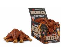 Snacks para Perros - Flamingo BBQ Costilla con Pollo M - 11 x 7 x 1 cm - 1,9 kg Display - Rica en proteínas - sin Gluten - sin Cereales - sin azúcares añadidos