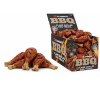 Snacks para Perros - Flamingo BBQ Costilla con Pollo S - 8 x 5 x 1,5 cm - 2 kg Display - Rica en proteínas - sin Gluten - sin Cereales - sin azúcares añadidos