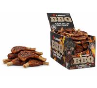 Snacks para Perros - Flamingo BBQ Costilla con Pollo XS - 8 x 3 x 1 cm - 2 kg Display - Rica en proteínas - sin Gluten - sin Cereales - sin azúcares añadidos