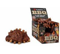 Snacks para Perros - Flamingo BBQ Ribs con Pollo L - 7 x 5 x 1 cm - 1,9 kg Display - Rica en proteínas - sin Gluten - sin Cereales - sin azúcares añadidos