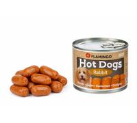 Snacks para Perros - Flamingo Cocktail Mini Salchichas con Conejo - 12 Piezas 120 g - sin azúcar - sin colorantes ni Aromas Artificiales - producido en Europa