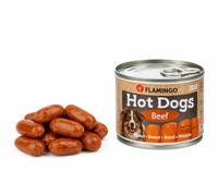Snacks para Perros - Flamingo Cocktail Mini Salchichas con Ternera - 12 Piezas 120 g - sin azúcar - sin colorantes ni Aromas Artificiales - producido en Europa