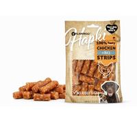 Snacks para Perros - Flamingo Hapki Tiras con Pollo, arroz y sésamo - 85 g - sin azúcares añadidos