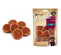 Snacks para Perros - Hapki Chips de Pato y Pescado - Sin Cereales - 85 g - Flamingo