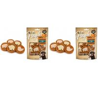 Snacks para Perros - Hapki Chips de Pollo y Pescado con Galleta - Sin azúcares añadidos - 85 g - Flamingo (Paquete de 2)
