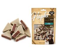 Snacks para Perros - Hapki Cubos de Sushi con Caballo y Pescado - Sin Cereales - 85 g - Flamingo