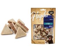 Snacks para Perros - Hapki Cubos de Sushi con Ganso y Pescado - Sin Cereales - 85 g - Flamingo