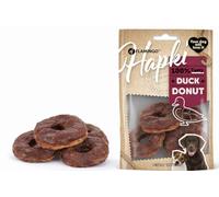 Snacks para Perros - Hapki Donut con Pato - Snack para Masticar Sabroso - 4 Piezas - 95 g - recompensa Deliciosa