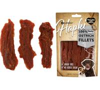 Snacks para Perros - Hapki Filete de Avestruz - Sin Cereales - Sin azúcares añadidos - 85 g - Flamingo